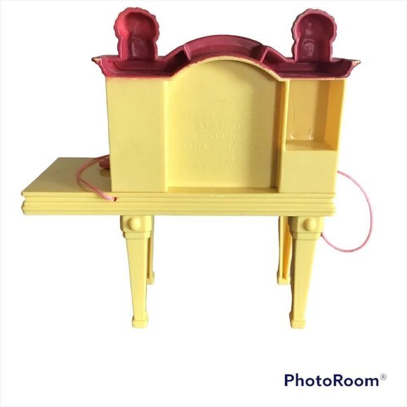 Fisher Price Loving Family Dollhouse Yellow Home Office Computer Desk 2006 - Picture 5 of 7